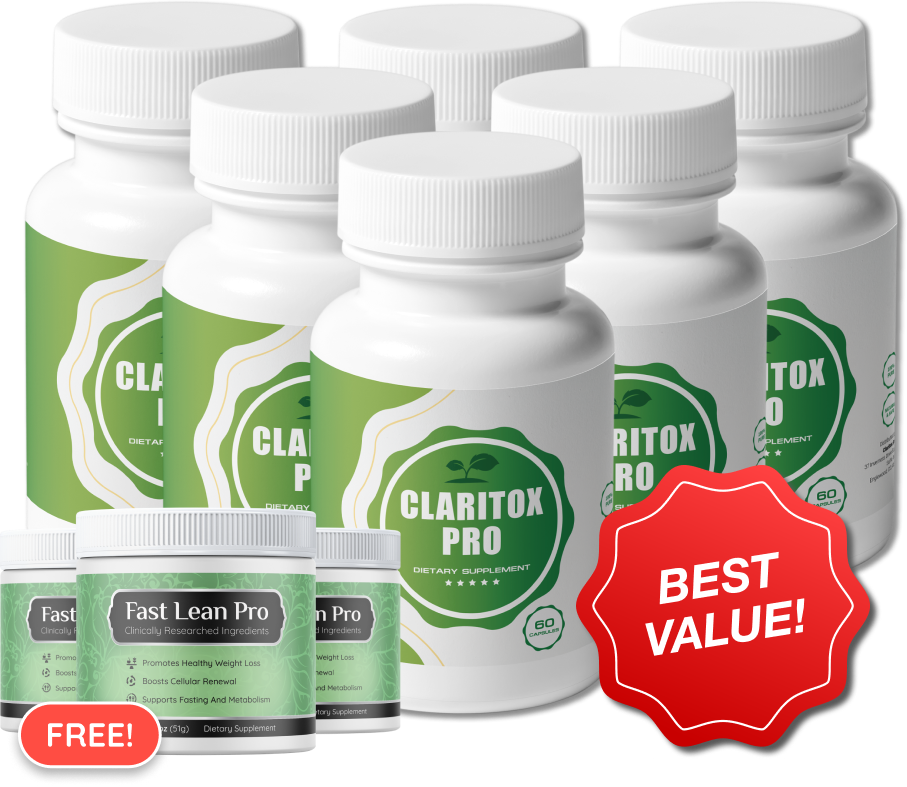 Claritox Pro 6 bottles — 180-day supply